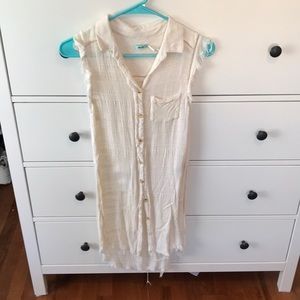 Urban outfitters tank flannel with slits on side